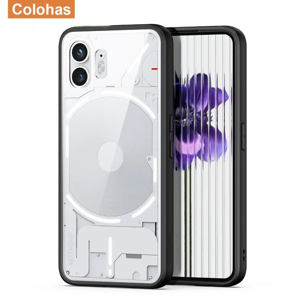 Case For Nothing Phone 2 Hybrid TPU+PC Soft Back Protective Case Clear Shockproof Slim Simply Bussiness Cover For Nothing Phone2