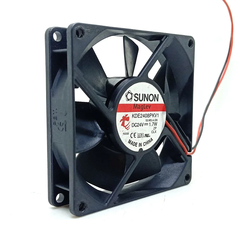 silent quiet 80mm cooling fan New For Sunon KDE2408PKV1 DC 24V 1.7W 8020 8 cm inverter fan 80X80X20MM