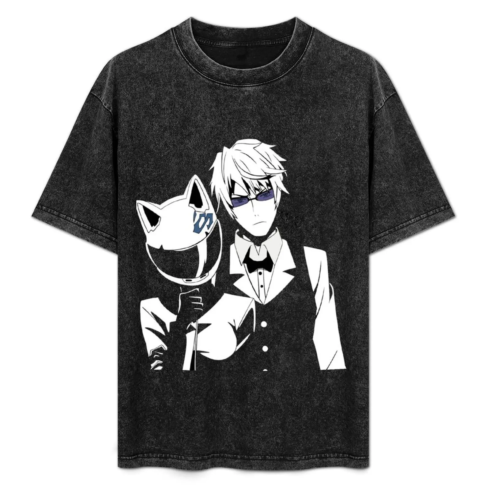 

Durarara Celty Sturluson Heiwajima Shizuo T-Shirt Work Basic Short Sleeve Top
