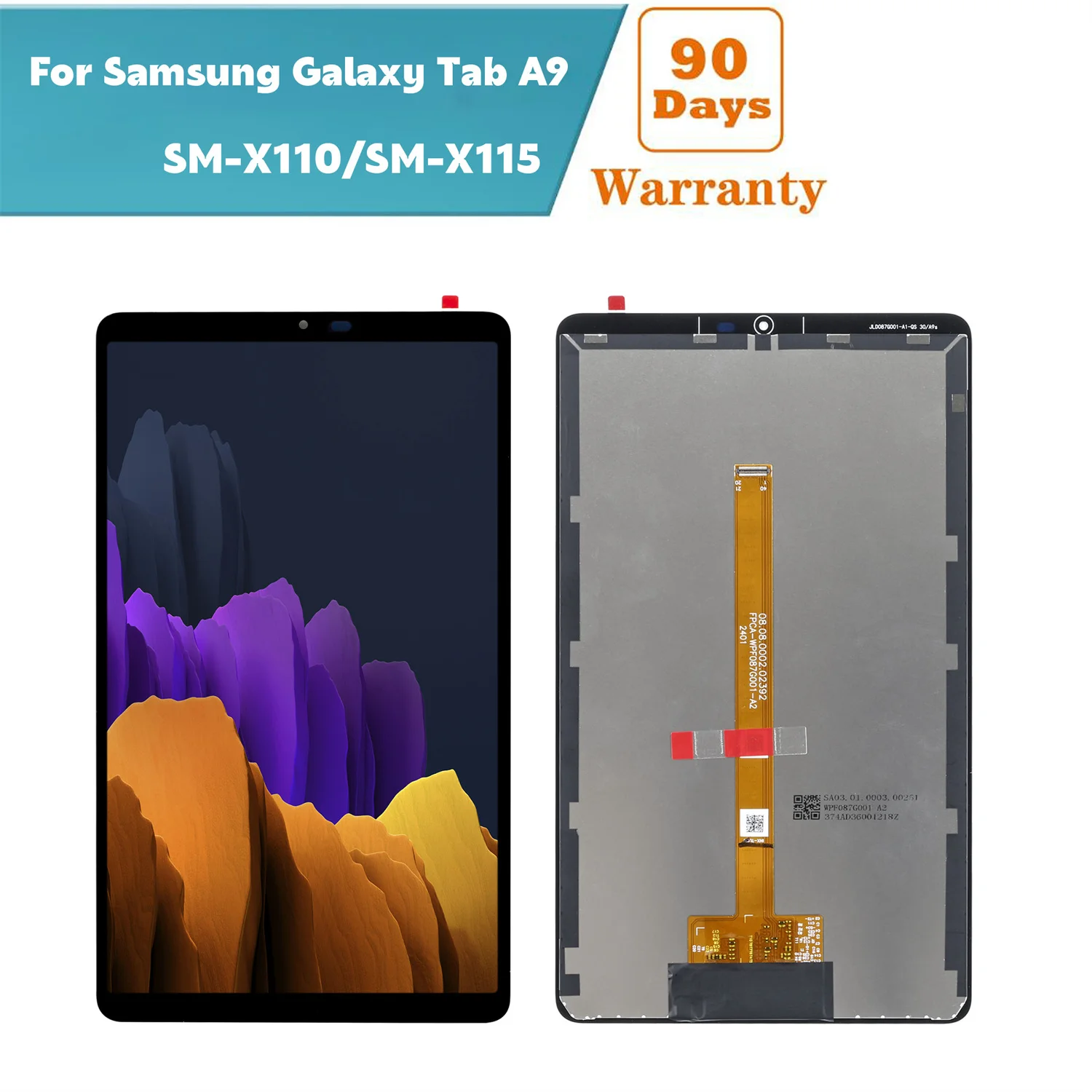 8.7 Inches For Samsung Galaxy Tab A9  X110 X115 SM-X110 SM-X115 LCD Display Touch Screen Digitizer Replacement Parts