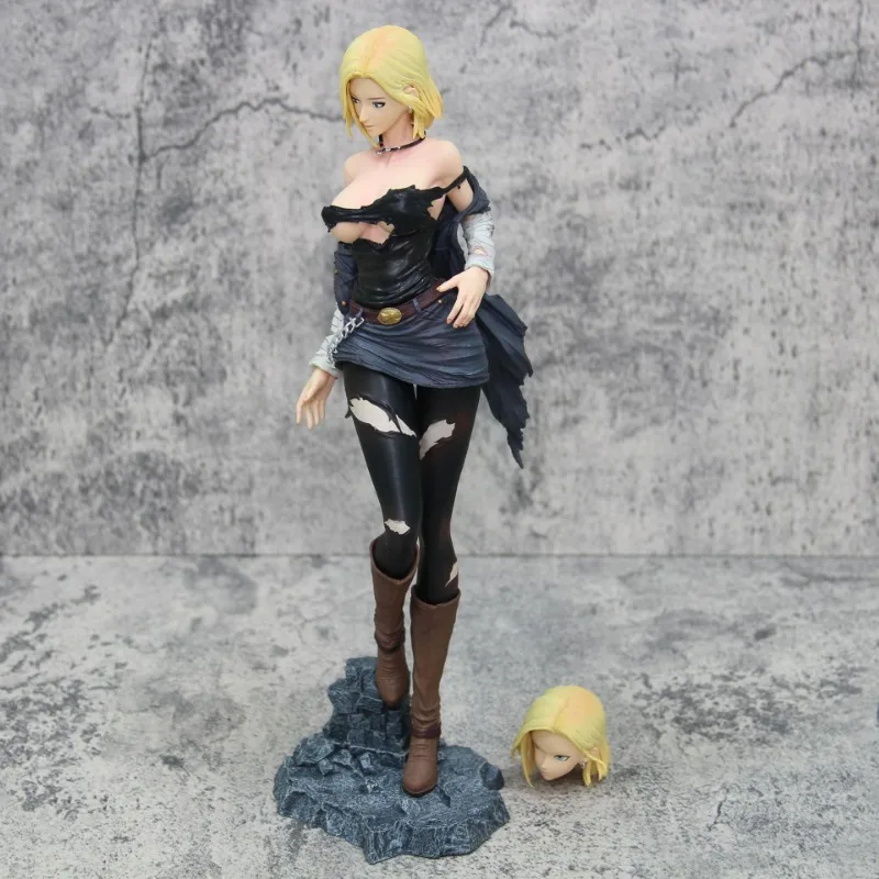 30cm Dragon Ball Z Figure Android 18 Figure Sexy Lazuli Action Anime Statue Model Pvc Doll Collection ornamento regalo di compleanno giocattolo