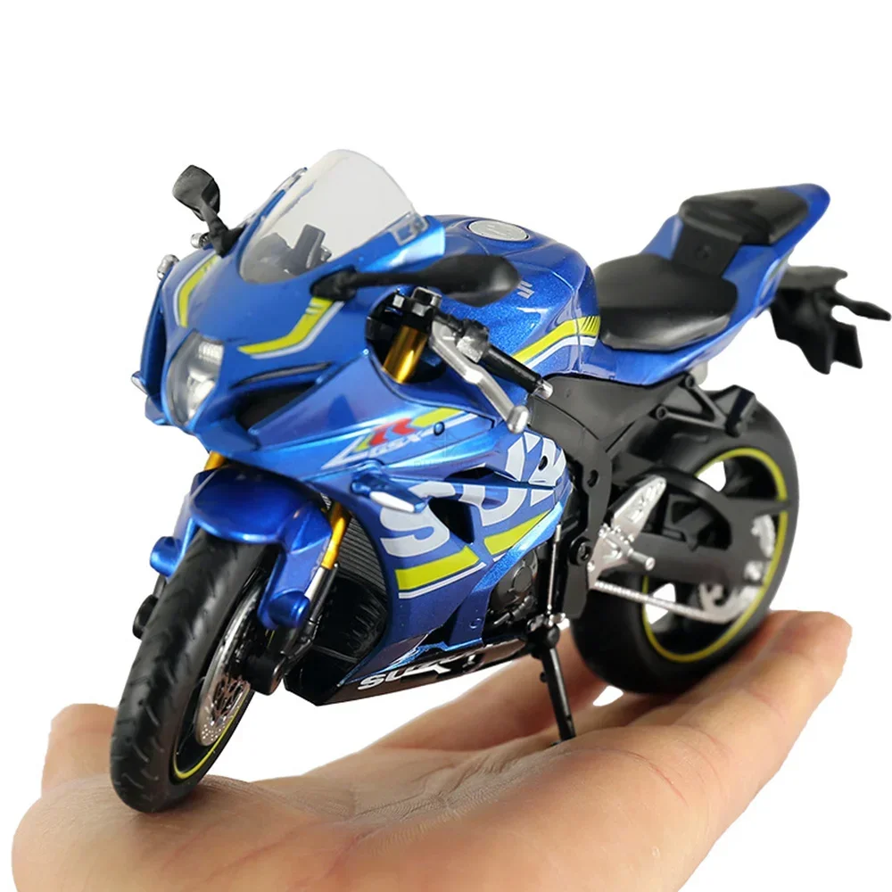 1:12 Scale SUZUKI GSX-R1000 Motorcycle Alloy Diecast Toys Cars Models Linkage Head Rubber Tire Motorcycles Vehicles For Boy Gift