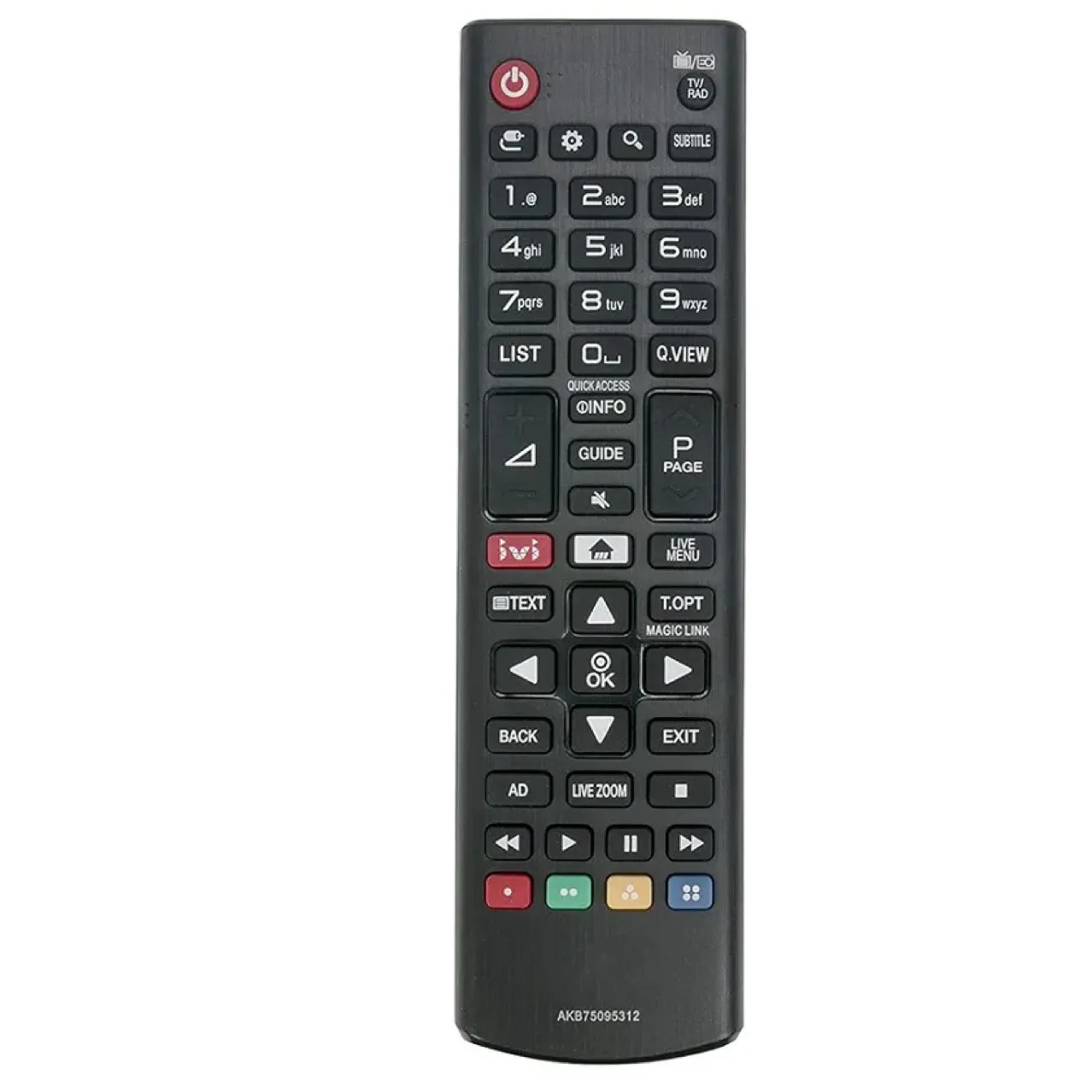 AKB75095312 English remote control suitable for LG remote control, foreign trade remote control, English remote control, cross-b