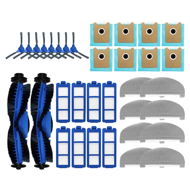 

Для Eufy G40 гибридная/гибридная + Основная боковая щетка HEPA фильтр Швабра тканевые накладки пылесборник запасные аксессуары для замены
