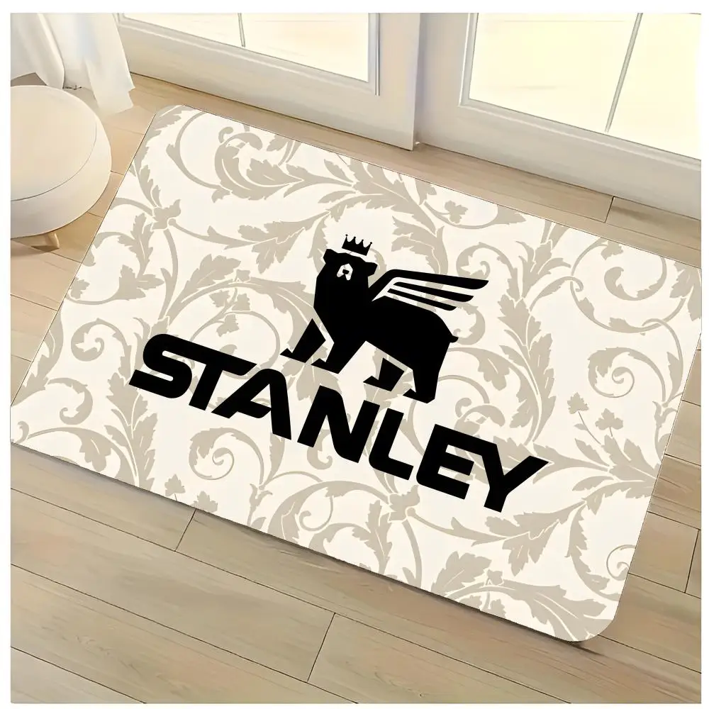 hardware power tool brand S-Stanley Floor Mat Washable Absorbent Flannel Door Mat Non-Slip Indoor Floor Rug