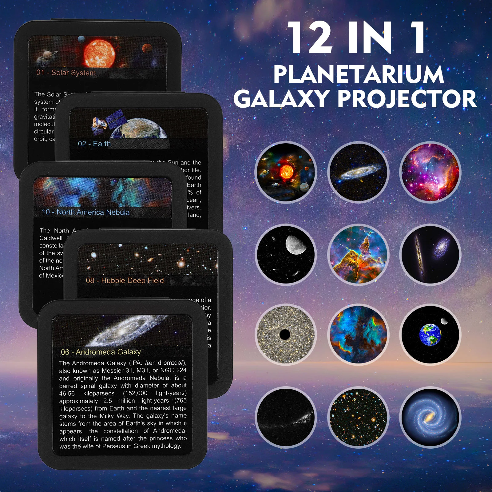 Nebula Projector Light Lamp for Bedroom Star Night with Remote Astronaut Galaxy