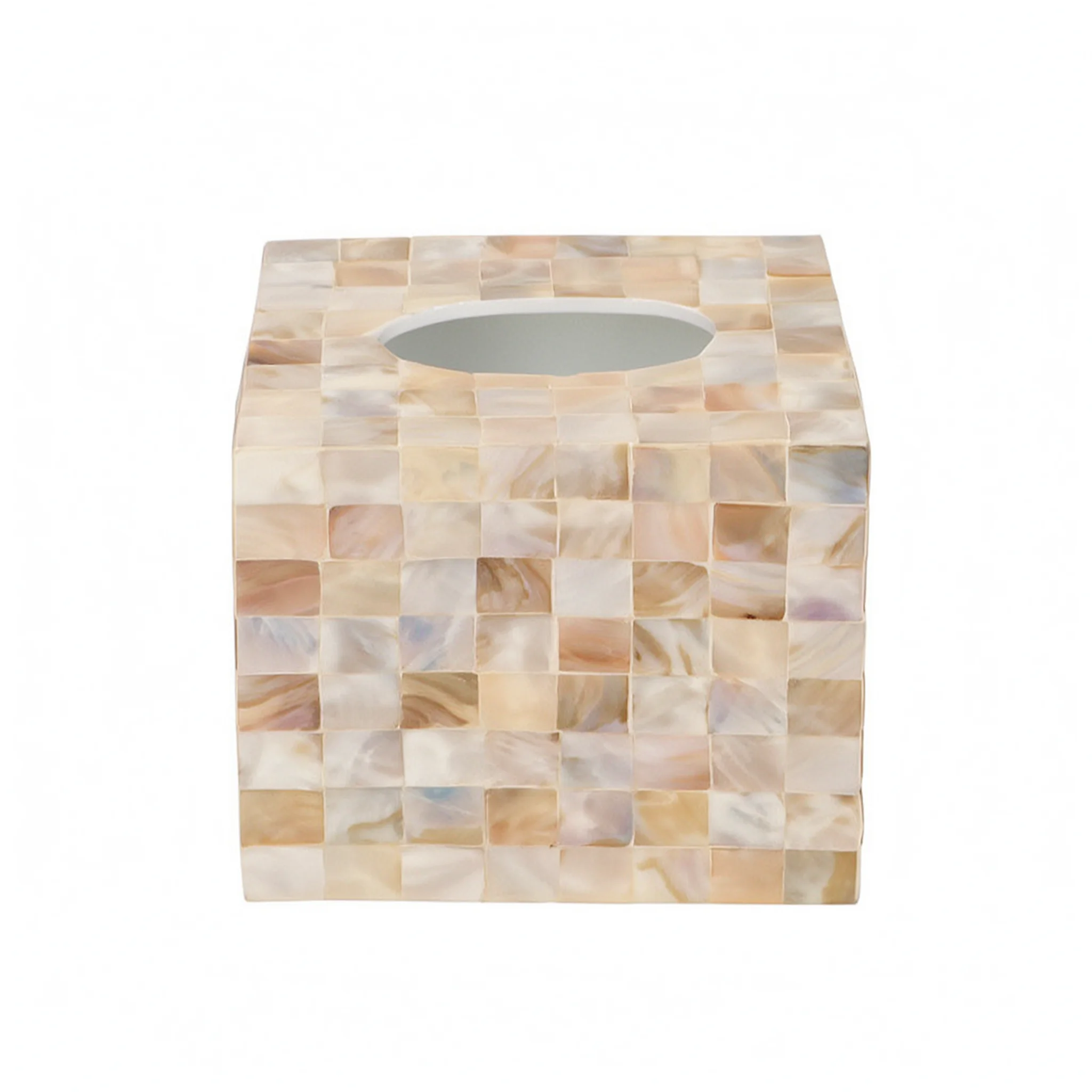 European Shell Tissue Box Waterproof Luxury Modern Square Container Living Room Office