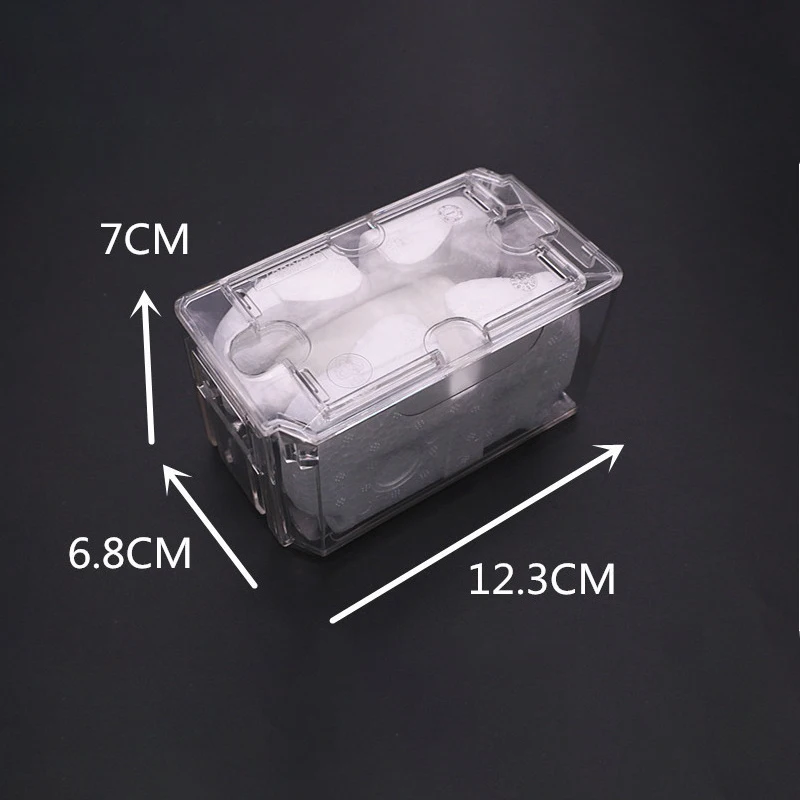 1Pc Transparent Watch Box Inner Holder Men Ring Box Vintage Single Grid Watch Box Plastic Pet Christmas Gift Boxes Man