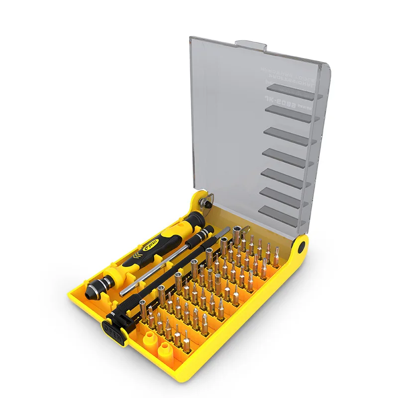 Profesional 45 en 1 JK 6089 C Hardware Kit de herramientas de destornillador juego de destornilladores precisos herramienta de reparación de