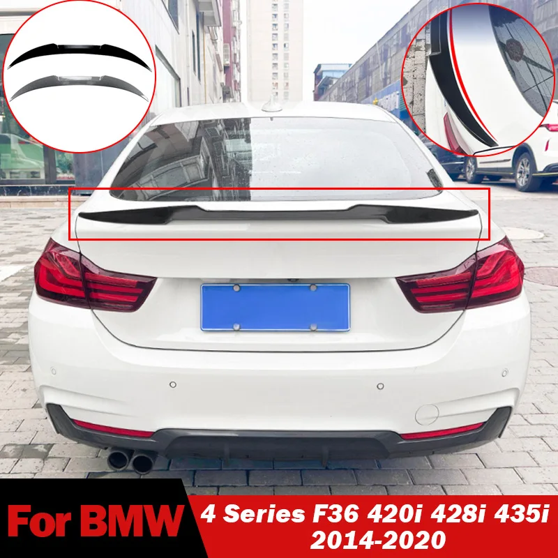 

Rear Trunk Wing Lip for BMW 4 Series F36 420i 428i 435i 2014-2020 4-Door Coupe Spoiler Tail Fin Upper Lid Body Kit M4 Style