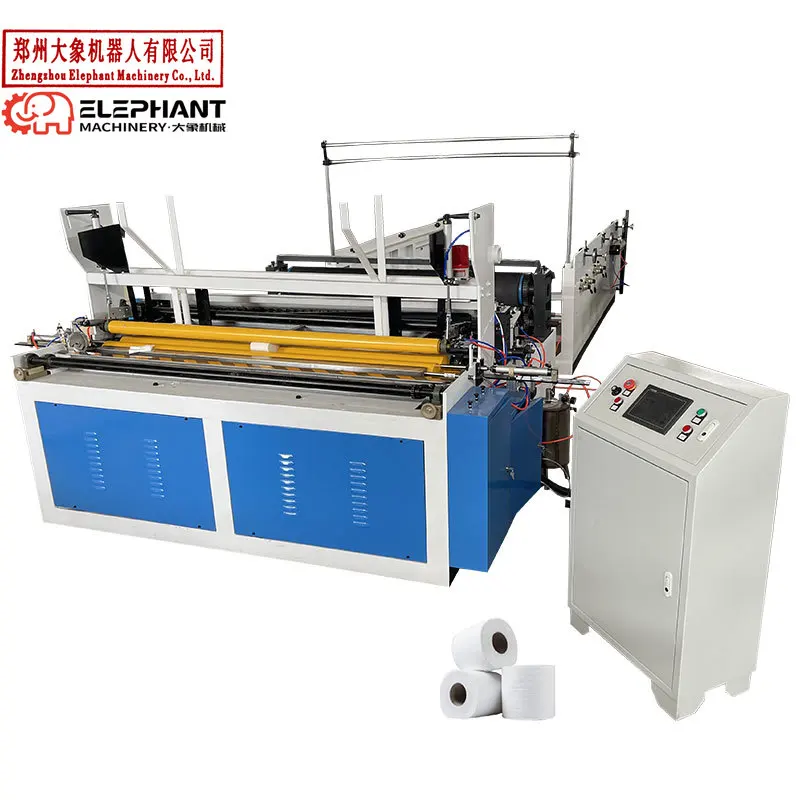 Customized 2 Ply Toilet Paper Roll Rewinding Embossing Tissue Paper Making Machine Fully Automatic Toilet