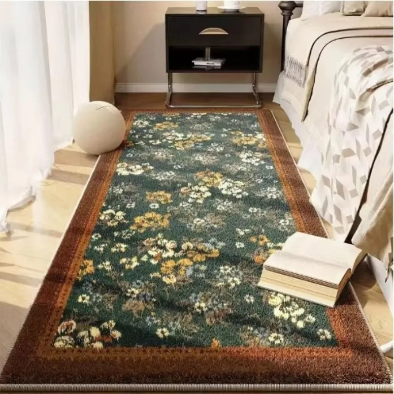 VIKAMA Artistic Abstract Line Floor Mat Study Hallway Bay Window Non-slip Machine-washable Custom-shaped Floor Mat Home Decor
