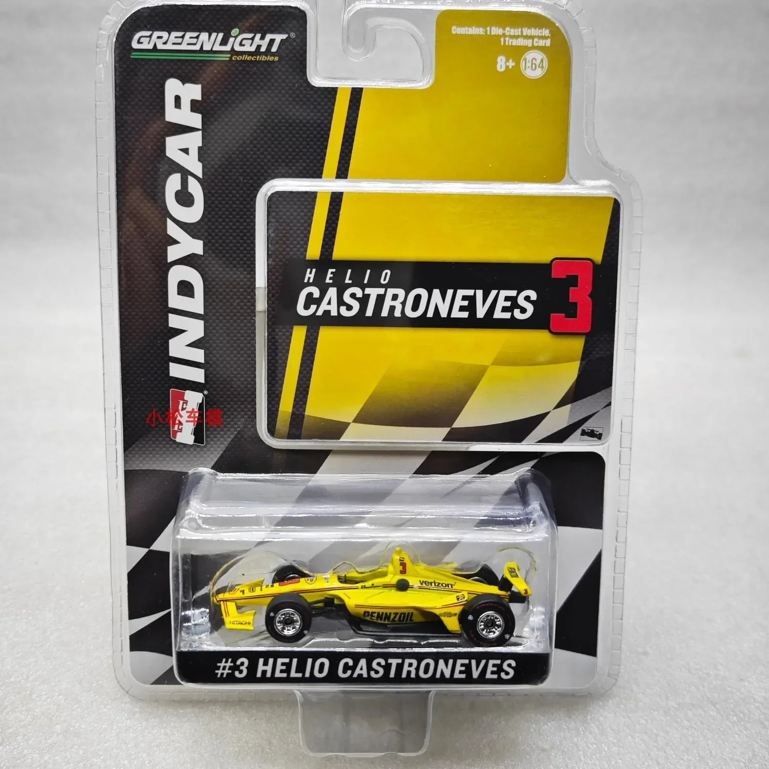 

GreenLight 1:64 2019 Серия NTT IndyCar — # 3, Helio Castroneves-Pennzoil, коллекция имитационных игрушечных моделей автомобилей, украшений