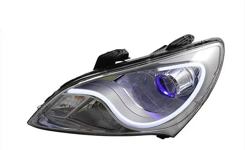 Bumper Lamp For Hyundai Elantra Headlights 2010~2013 Elantra LED Headlight DRL Bi Xenon Lens High Low Beam Parking HID Fog Lamp