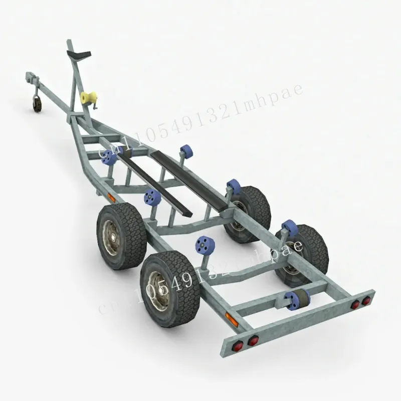 

Galvanized Steel Boat Trailer Boat Trailer Kit for Floating Bridge Fishing Vessels
