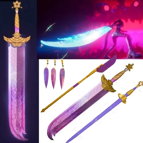 

K-pop Маскировка Охотник на демонов Руми Меч Мира Косплей Длинное лезвие Мультфильм Хэллоуин Рождество Необычные аксессуары для костюмов для вечеринки