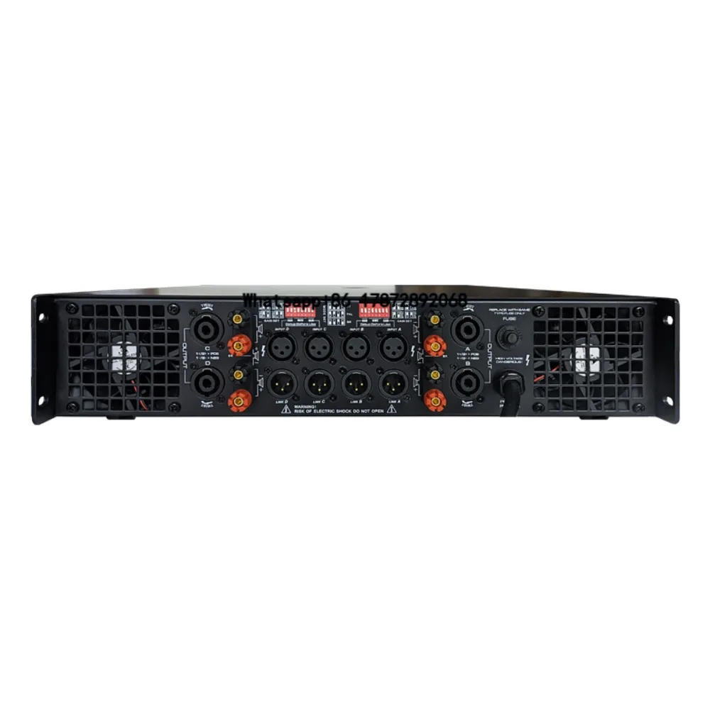 800W New Audio Amplifier 4 Channels Metal Shell-Manufacturer's High-Power Audio Enhancer