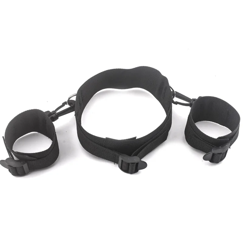 BDSM Neck Restraint Handcuff Adjustable Fastener SM Slave Sex Toy Nylon Handcuffs Erotic 18+ Adult Game Tool Kit Sex Shop