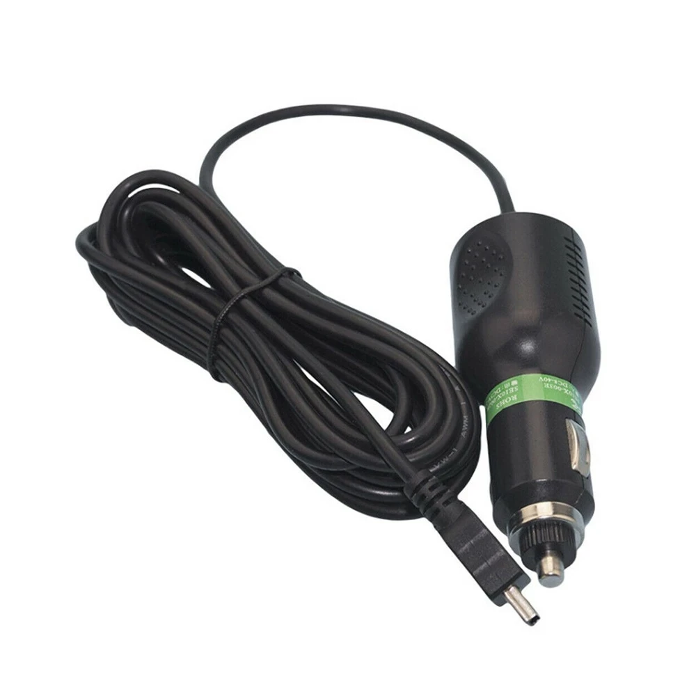 Pengisi Daya Daya Mobil USB Mini 1.2M DC 5V 1500MA Kabel Adaptor untuk GPS Kamera Mobil Perekam Input DC 12-24V Pengisi Daya Perekam Mobil