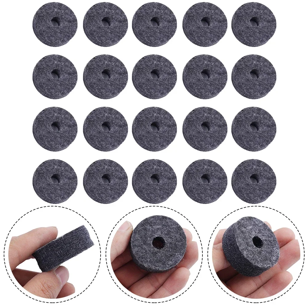 

Durable High Quality Hot Sale Useful Brand New Cymbal Felt Washer Crash Cymbals Clutch Drum Felts KIT Round Shape