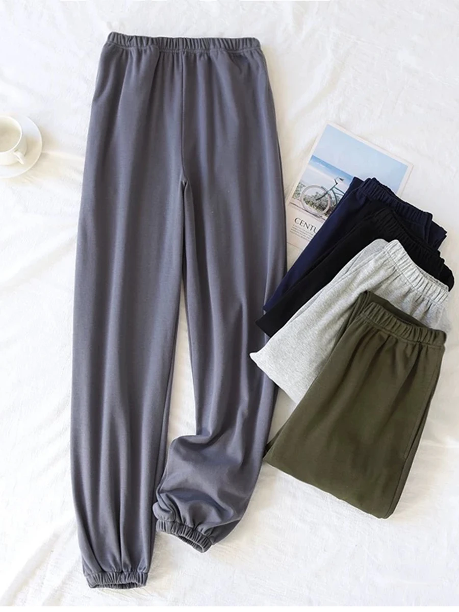 Men's Pajama Pants, Men's Pants, Spring & Fall Single-Piece Home Pants That Can Be Worn Outside, Korean Style Home Pants, Autumn and Winter Styles
