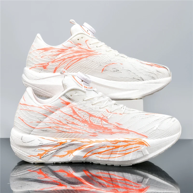 

Lovers rotating shoelaces running shoes four seasons soft sole outdoor casual sports shoes men women's breathable light sneakers