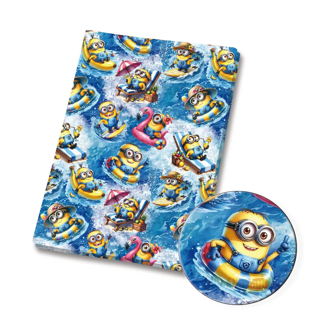 BEAST KINGDOM minions Cartoon cotton fabric Patchwork Tissue Kid Home Textile Sewing Doll Dress Curtain Polyester cotton Fabric