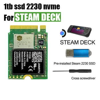 SSD 2230 스팀 데크 Nvme M2, 콘솔 스팀 데크와 호환 가능, Pcie3 x 4 고용량, 컴팩트 장치에 사용, 1TB, 512GB, 256GB  Best5