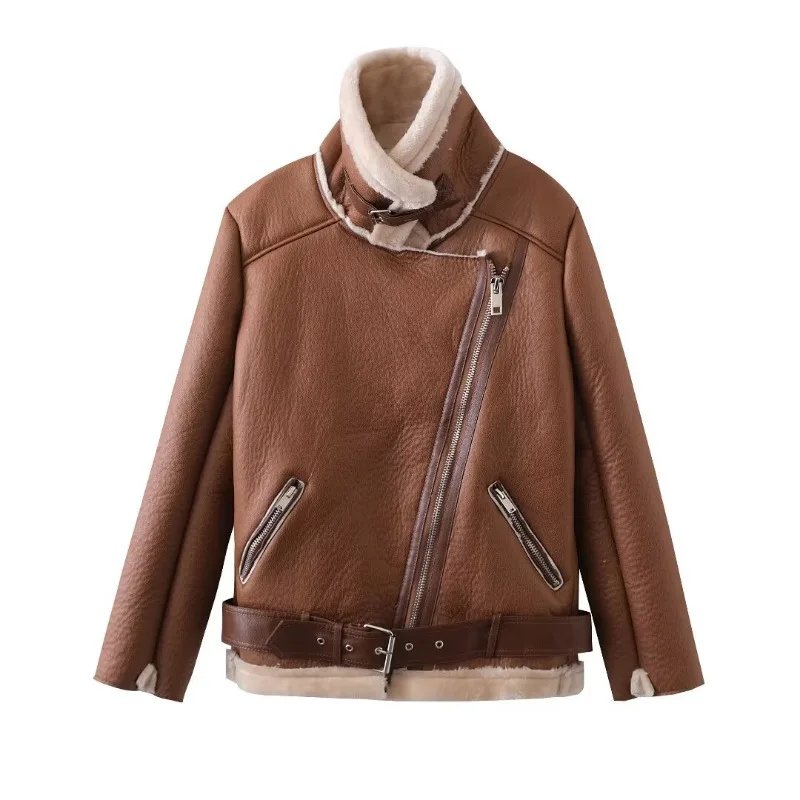 

Плюшевое пальто с зубчатым воротником на молнии, черное однотонное короткое тонкое меховое пальто, куртка из искусственного меха ягненка, стильное пальто