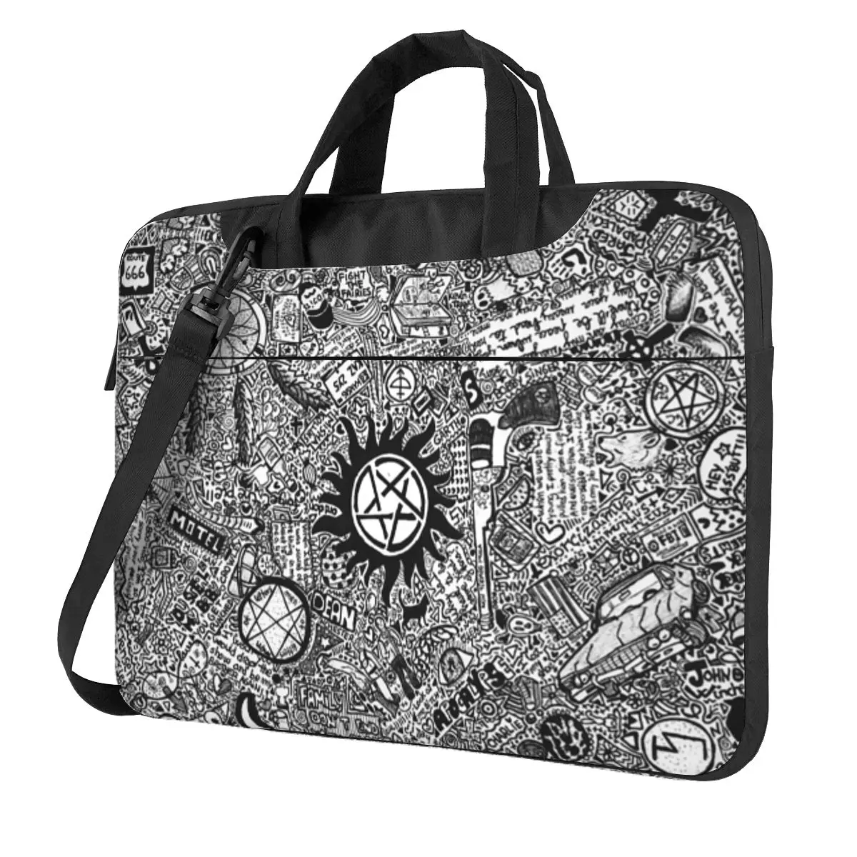 

Supernatural Crossbody Laptop Bag Case Computer Bag Resistant Protective Notebook Pouch for Macbook Pro Lenovo