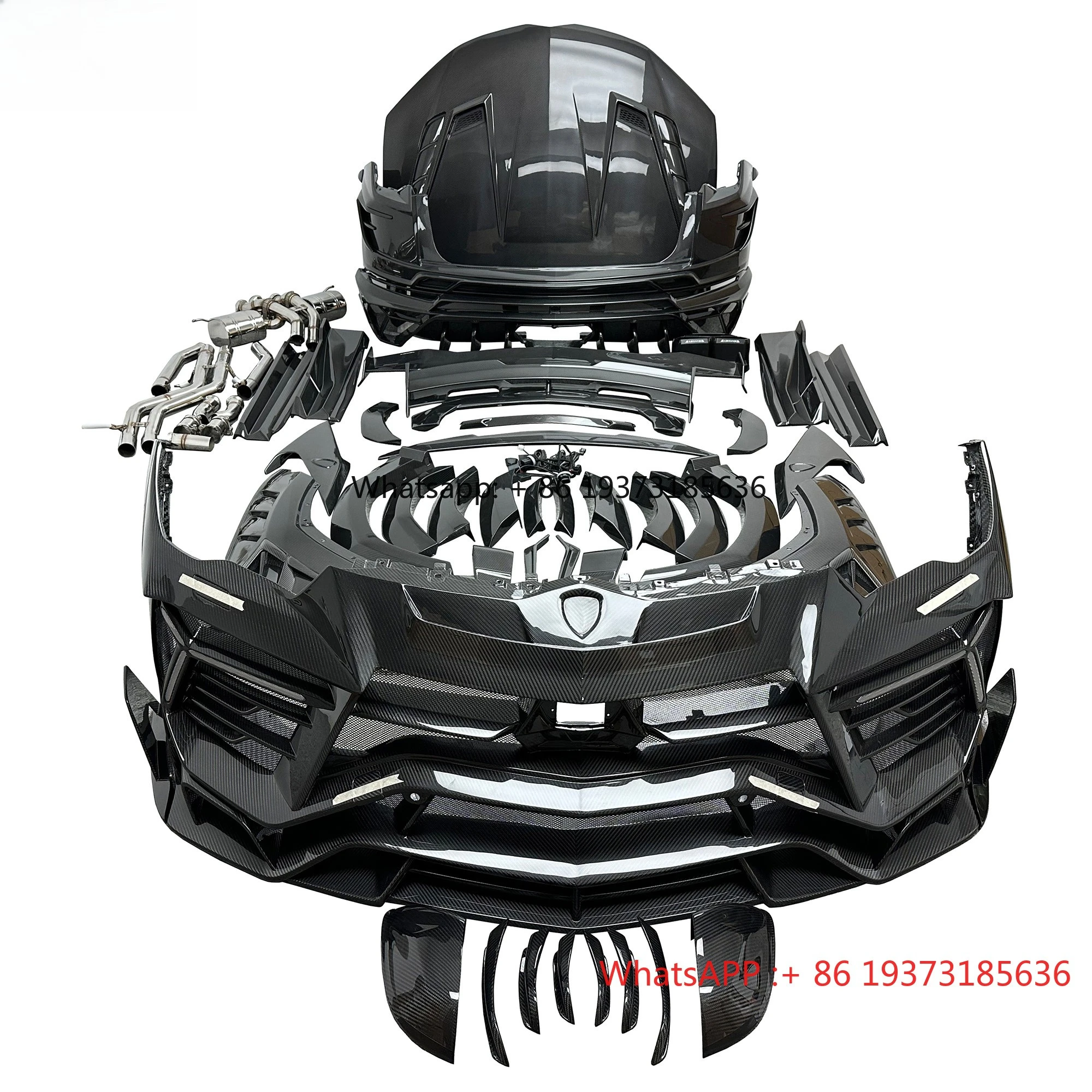 MSY Style Dry Carbon Fiber Gen III Body Kits for Lambo URUS 2018-2021Bonnet Bumper Side Skirt Exhaust Rear Wing Car Parts