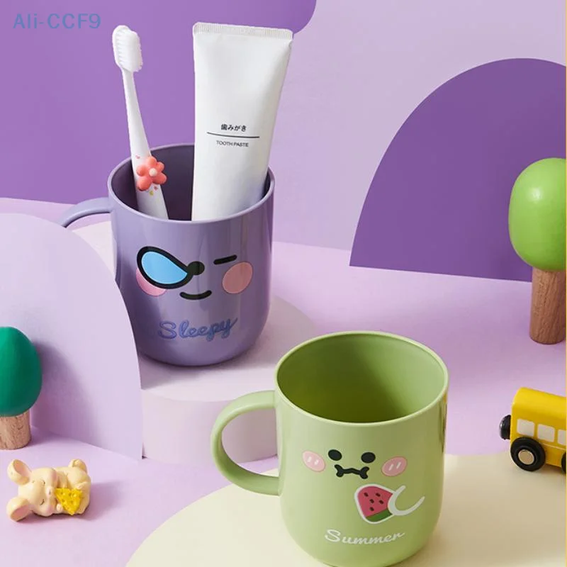 

Милая мультяшная чашка для полоскания рта, подходит для детей, студентов, общежитий, термотрансферная печать, чашка для зубной щетки