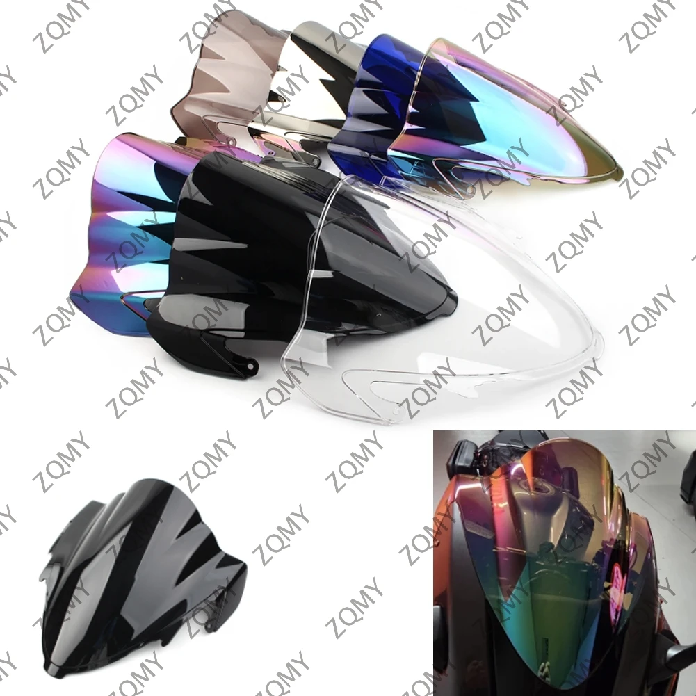 For Suzuki Hayabusa GSXR1300 GSXR 1300 2021 Motorcycle Double Bubble Smoked Black Windshield Wind Screen Shield Cover