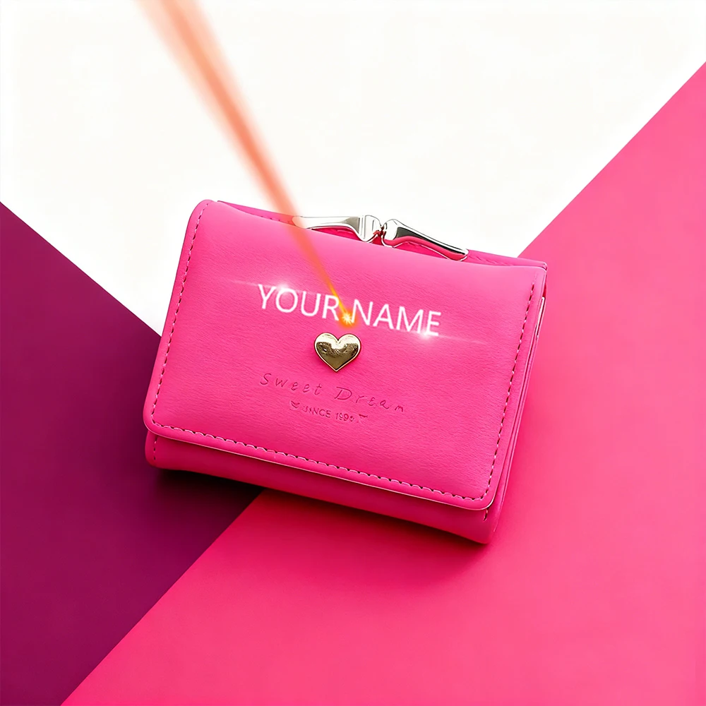 

Женские кошельки с гравировкой имени, высококачественный держатель для карт, новые модные милые женские кошельки, большие вместительные кошельки с держателем для монет для девочек