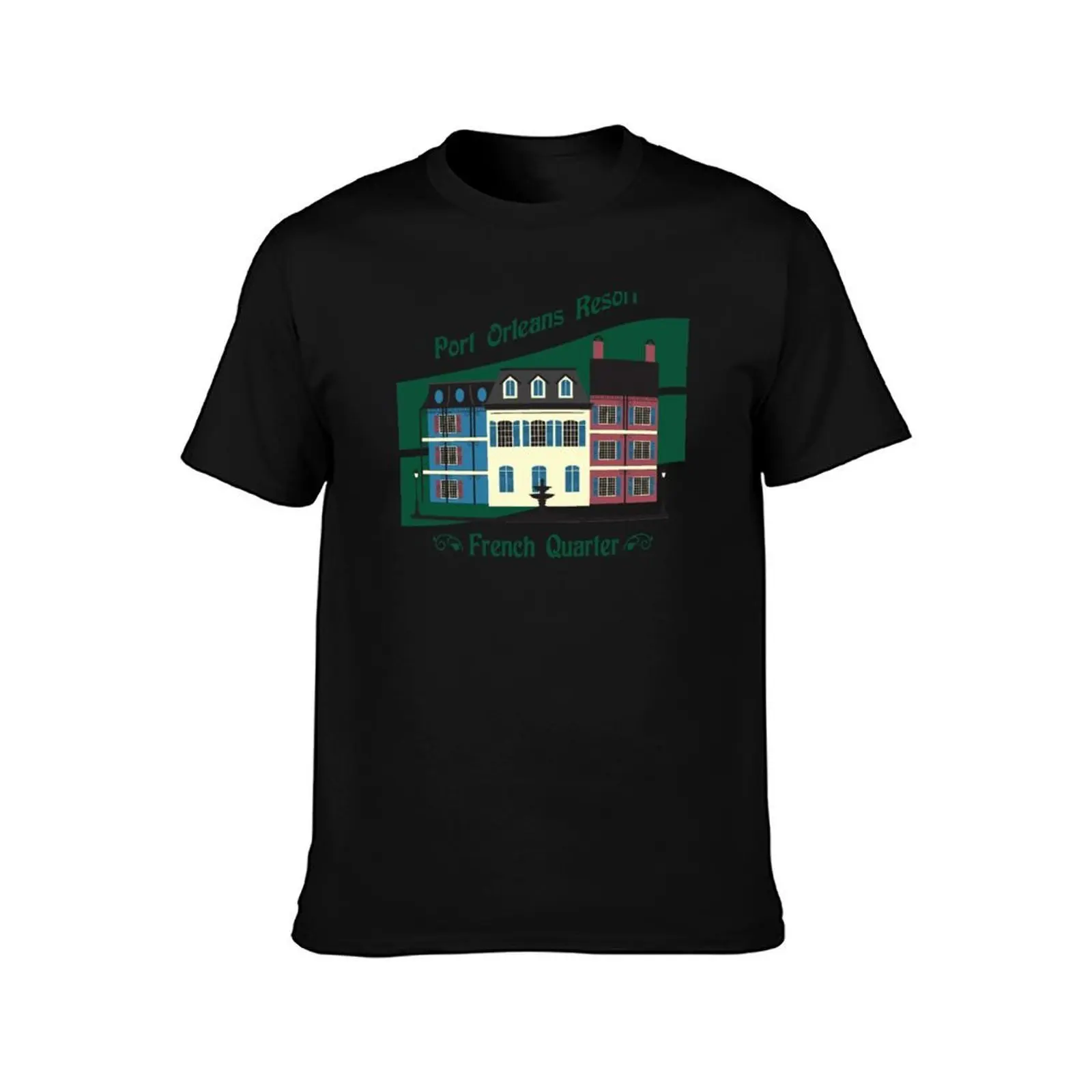 Port Orleans Resort French Quarter T-Shirt Basic Crew Neck Short Sleeve Top T-Shirt