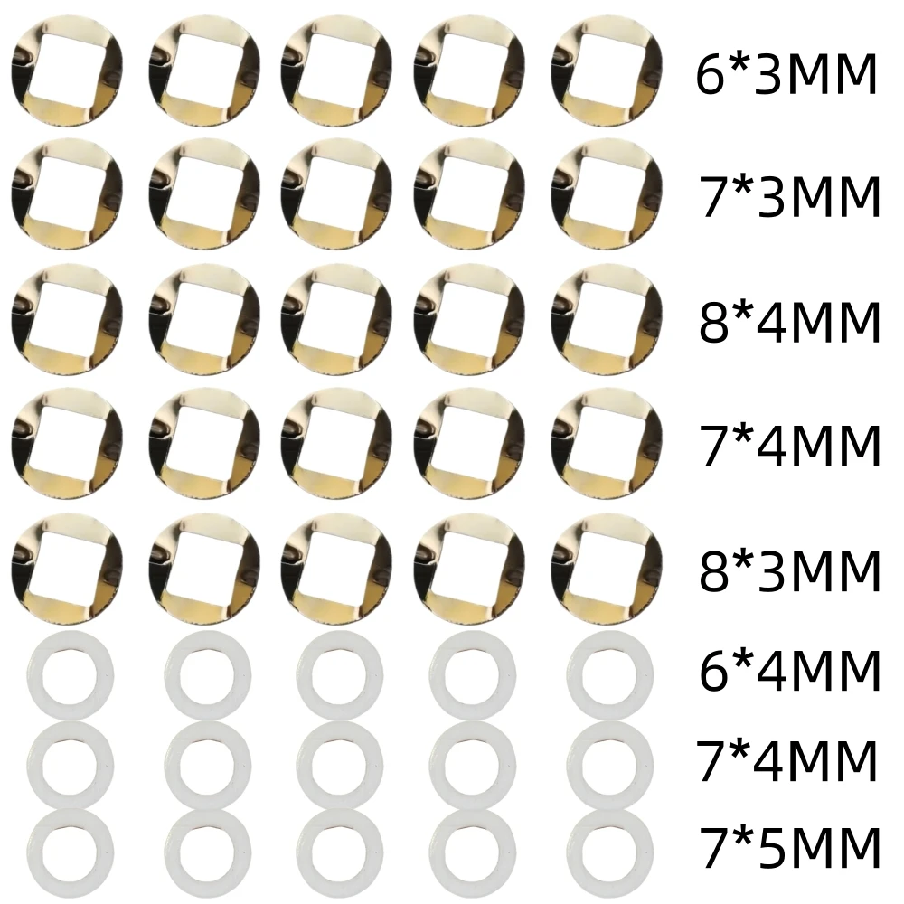 80/800pcs/Lot in Box Scissor Repair Kit Hairdressing Scissor Accessory Plastic 7*5/7*4/6*4mm Washers Barber Salon Scissor Parts