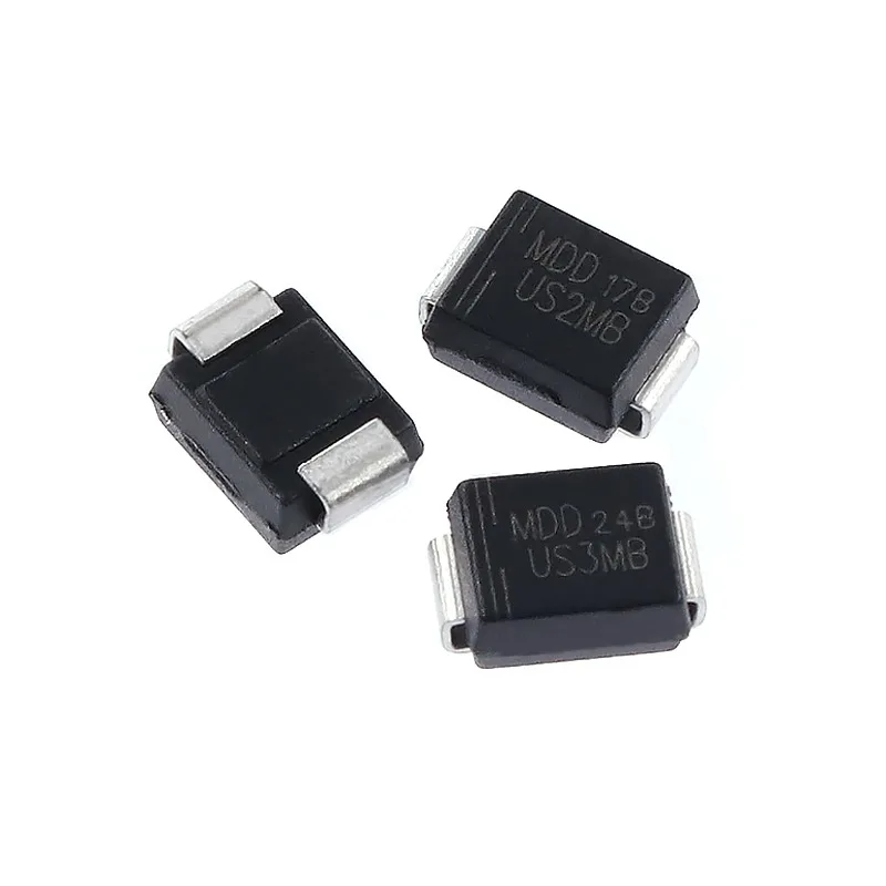 10 stücke smd ultras chnelle Wiederherstellung gleich richter dioden us2m us3m smb 2a 3a 1000v DO-214AA