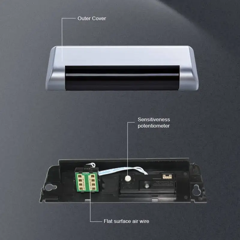 24GHz Long Shape Automatic Sliding Gate Door Automatic Swing Door Sensor Doppler Radar Sensor Microwave Sensor