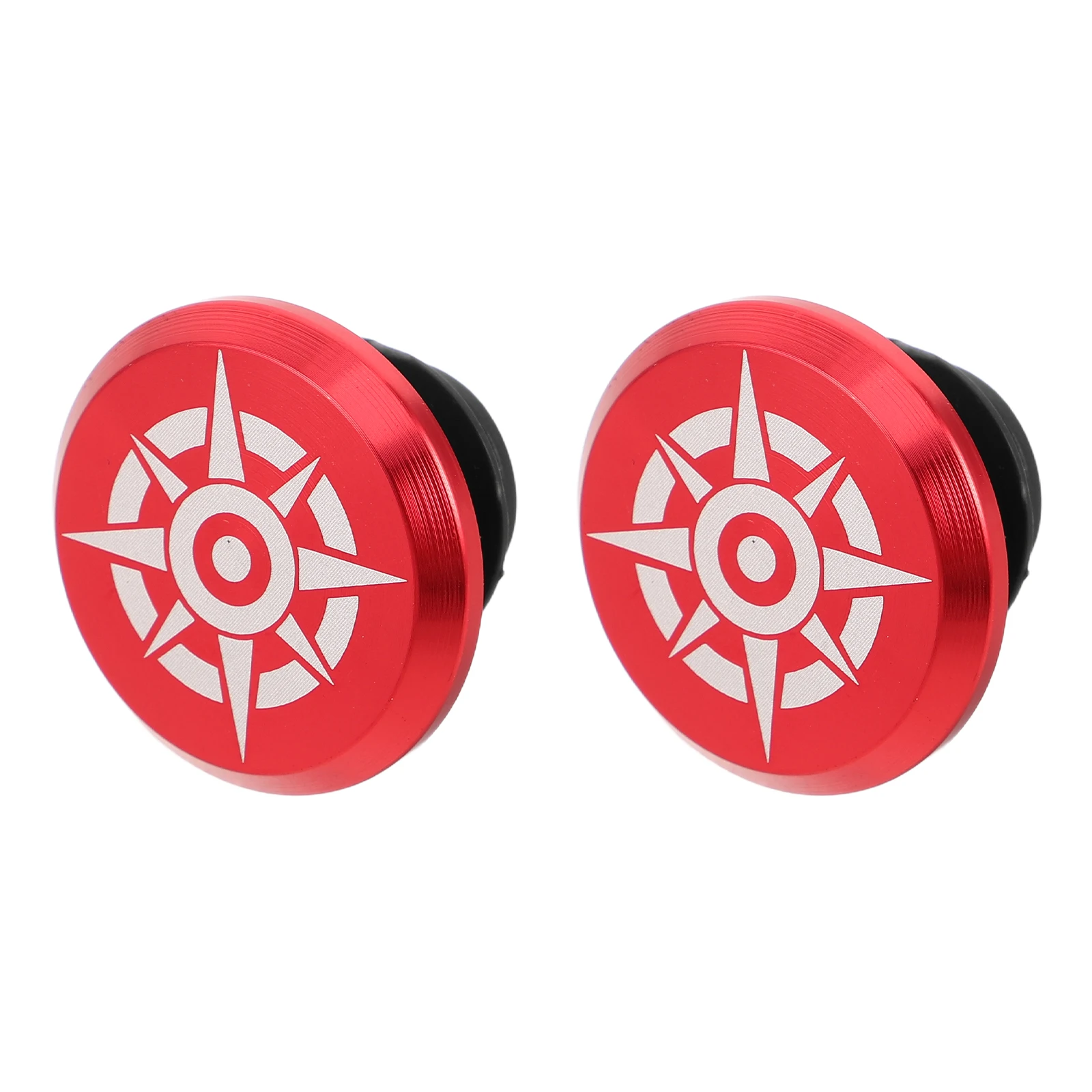 

Aluminum Alloy Handlebar End Plugs Bike Motorcycle Metal Caps Smooth Surface debris protection engraved drop bar