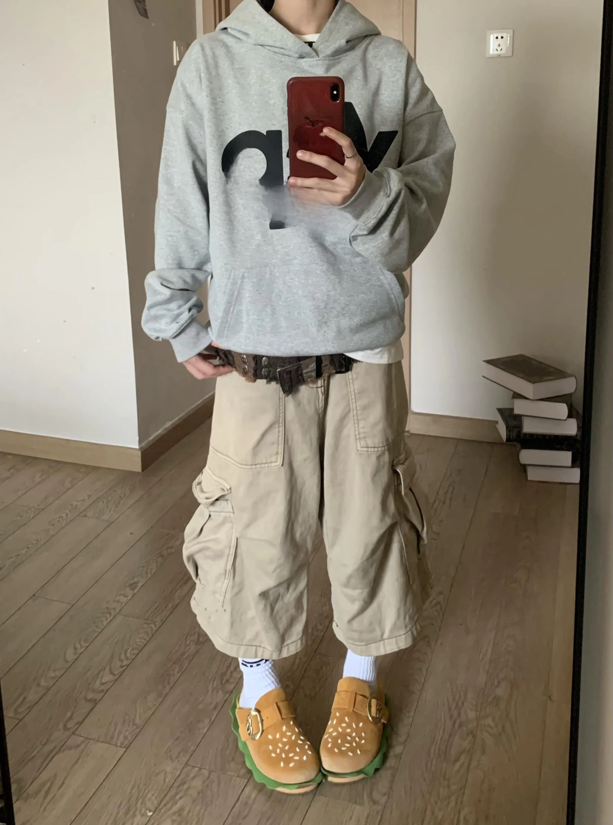 American Style Multi-Pocket Workwear Shorts Men's Women's Summer High Street Trendy Sports Seven-Foot Loose Wide-Leg Mid-Pants