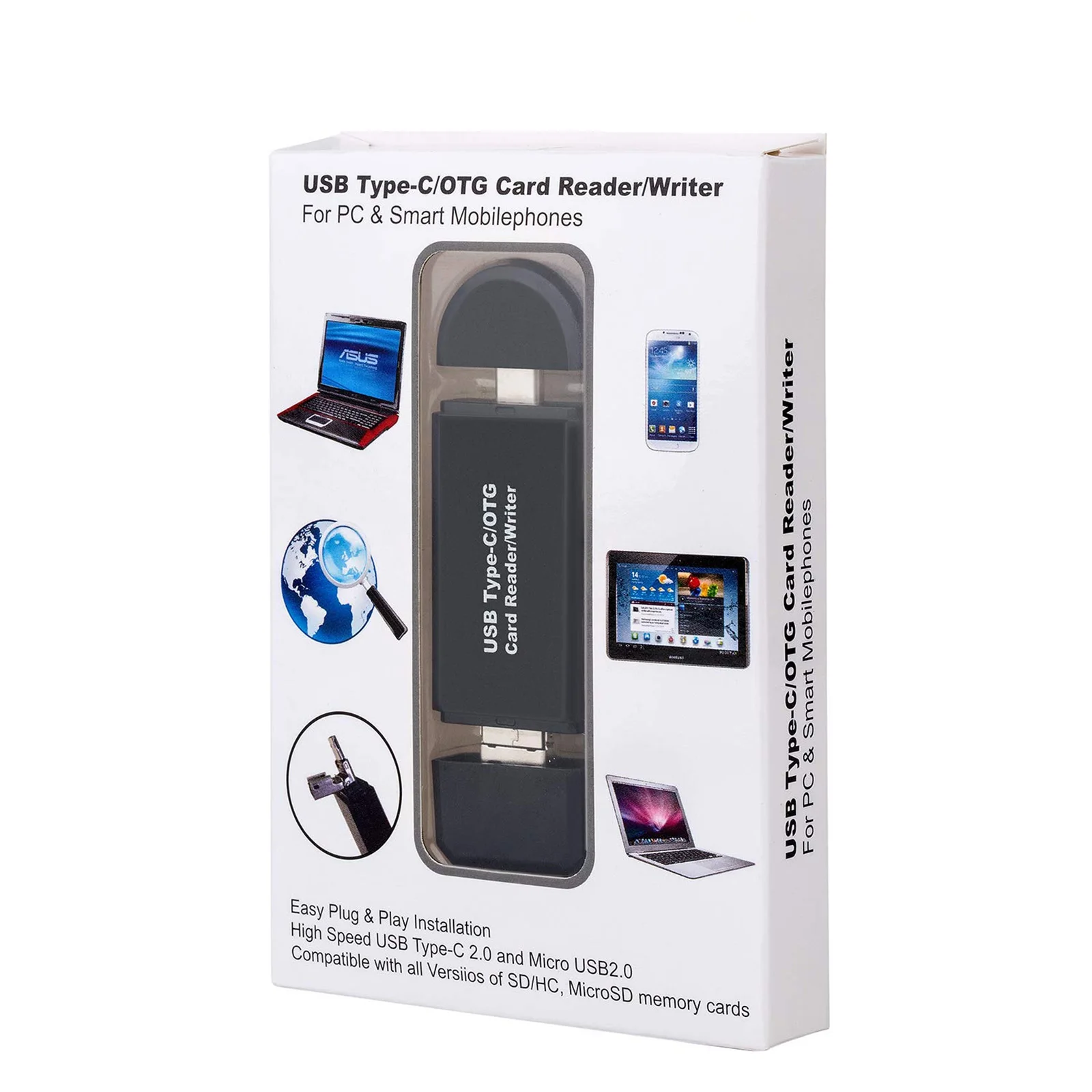 OTG Micro SD Card Reader USB C Type C Card Reader For Phone Pad Computer  USB 2.0 Flash Drive Smart Memory Cardreader Adapter