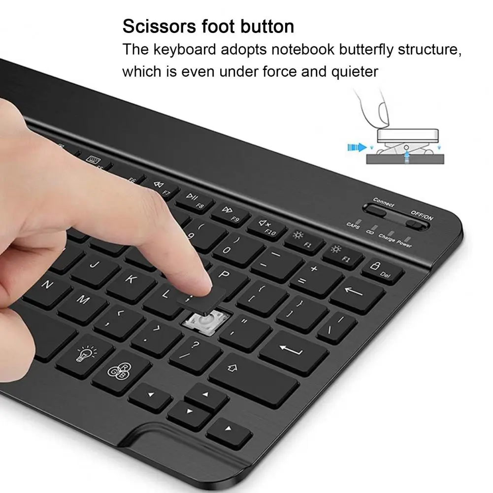 Compact Scissors Feet Quick Response Bluetooth-compatible Keyboard Magnetic Portable Wireless Keyboard Computer Accessories