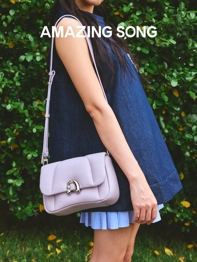 Amazing Song Alpha Bag Medium Shoulder Bag Sheep Leather