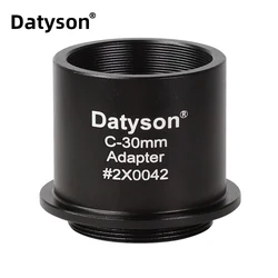 Datyson 30mm to C-Mount Adapter Converter C/CS CCD Interface Camcorder CCTV Camera to Microscope for Microphotography