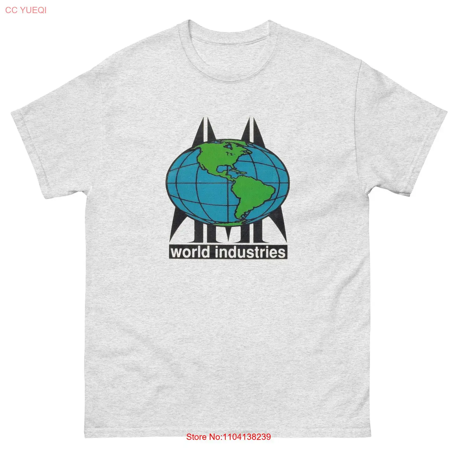 World Industries Skate Retro Globe Vintage Skateboarding T Shirt Design