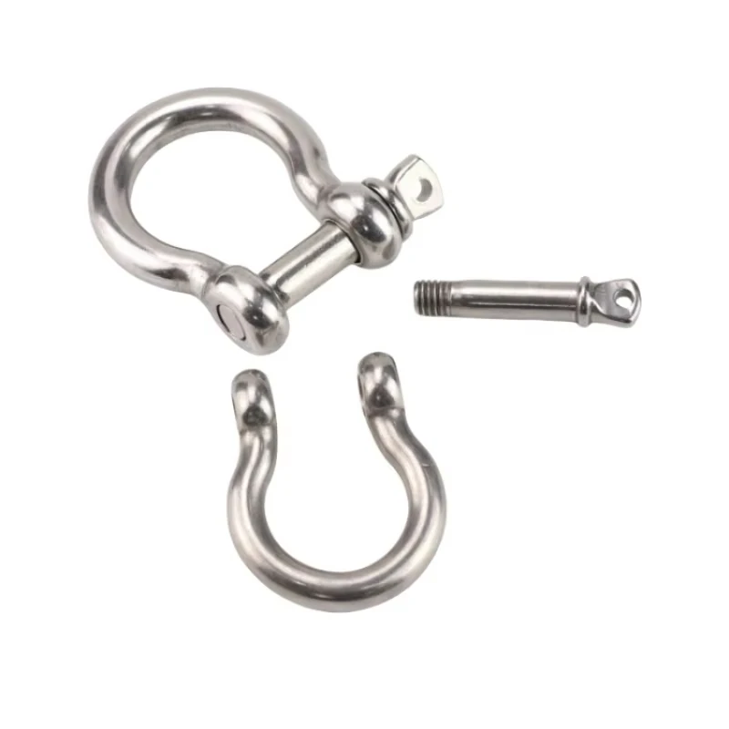 304 Stainless Steel Long Bow Shackle Japanese European Type Extended Anchor Shackles Heavy Duty Marine Boat Rigging Hardware