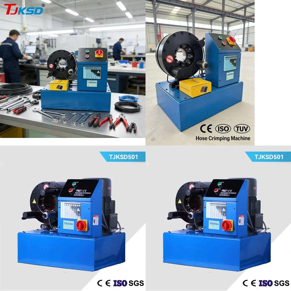 

Гидравлический пресс для обжима шлангов промышленного назначения, мощный инструмент для обжима резиновых шлангов высокого давления, точная обжимка