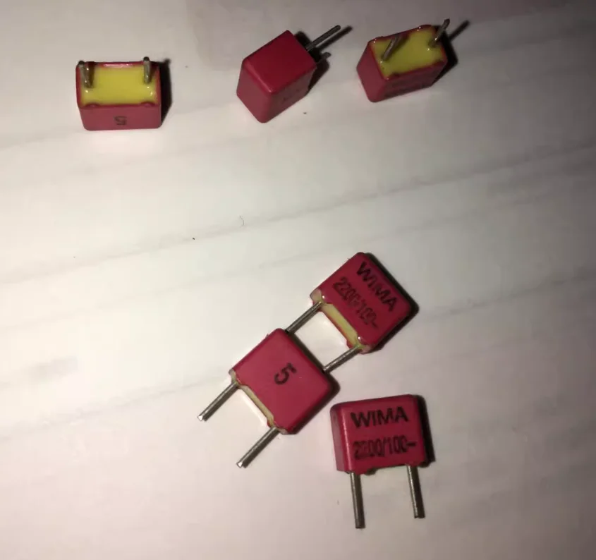 20pcs/lot Original German WIMA FKP2 series P5mm 1%-10% red polypropylene film audio capacitor free shipping