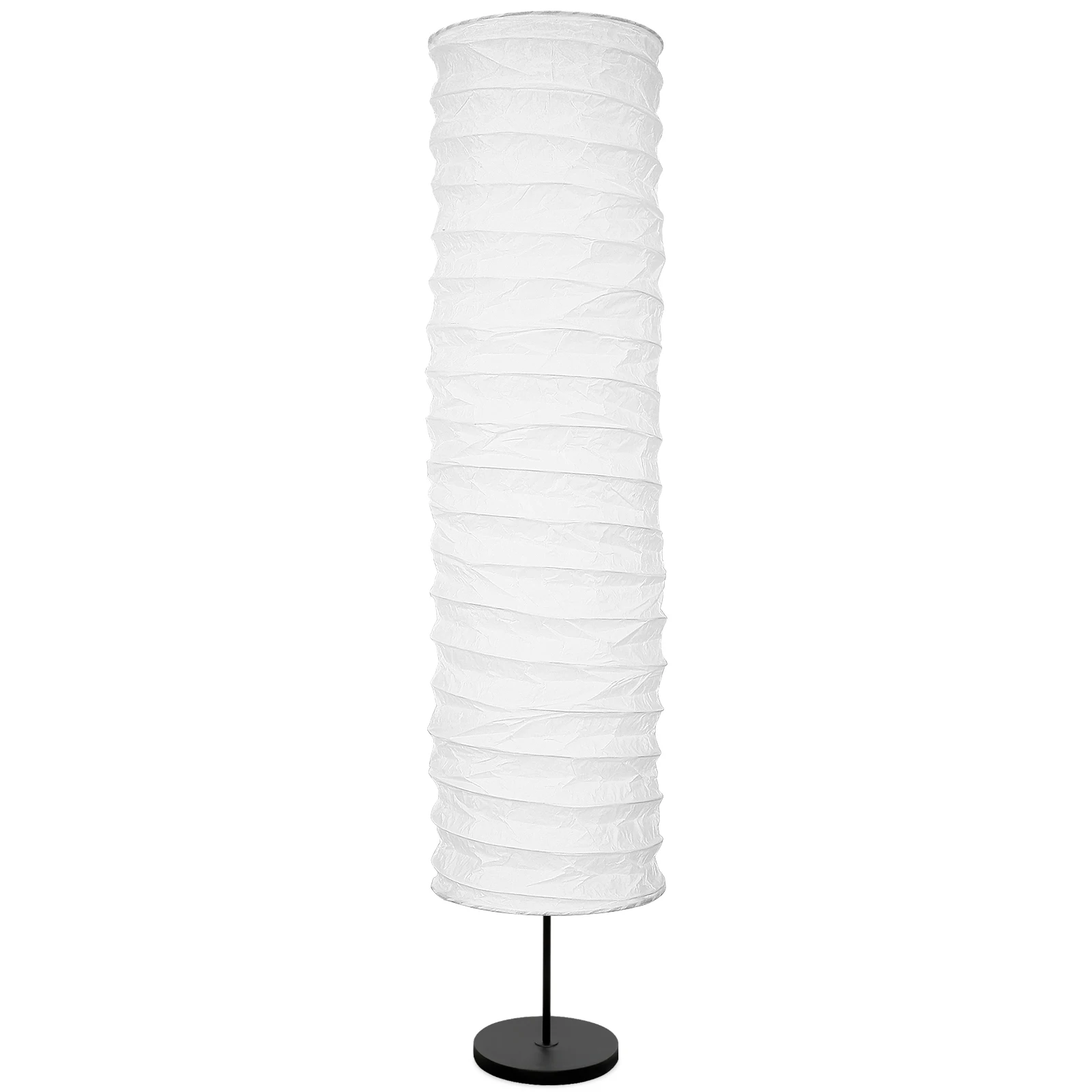 

Paper Lamp Shade Floor Light Cover White Standing Crinkle Replacement Vintage Decorative Lampshade for Living Bedroom Study Kids