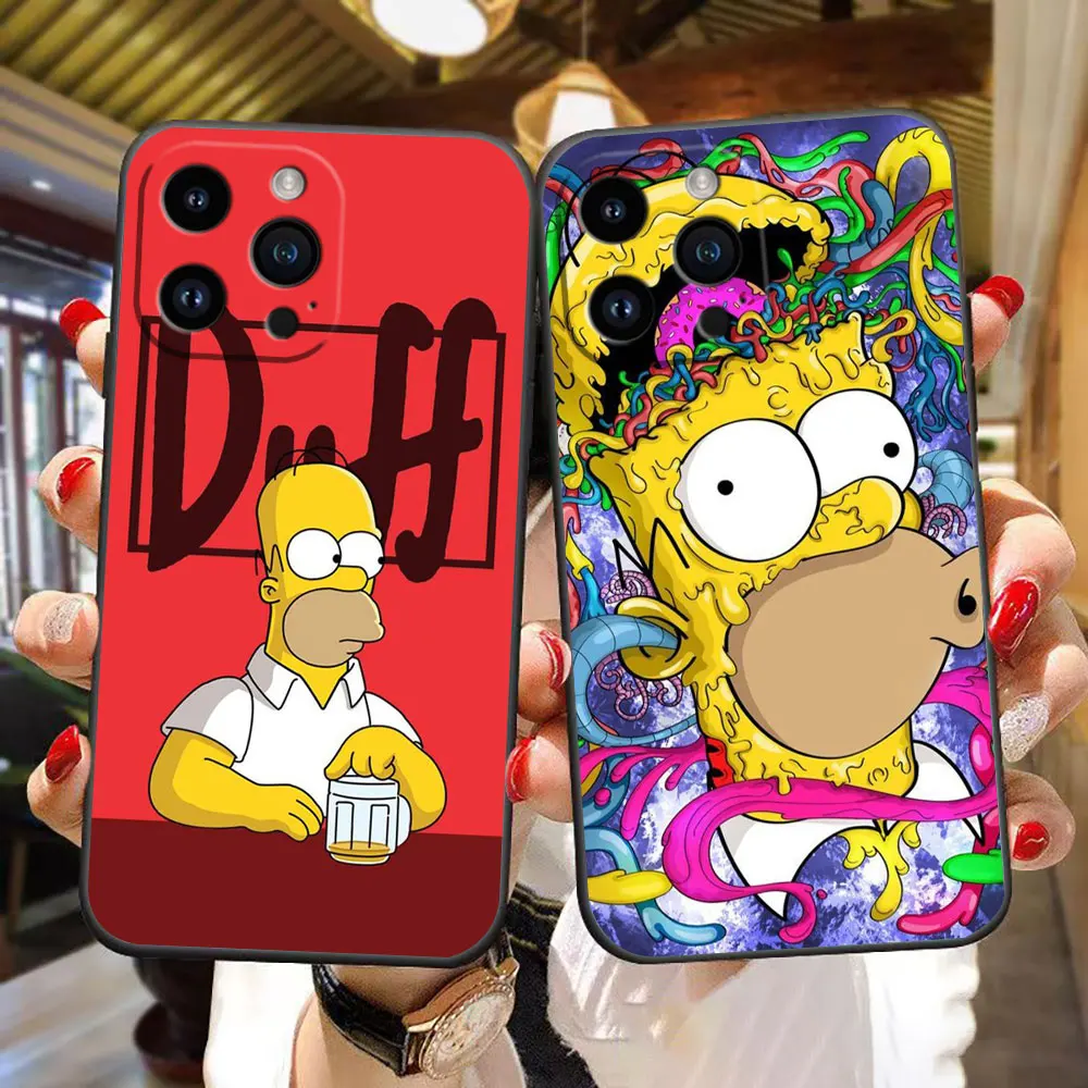 

Cute Baby The S-Simpsons Phone Case For iphone 16 15 14 13 12 11 XS Max Mini X SE 2020 2022 8 7 6 5 Silicone Case Funda Shell